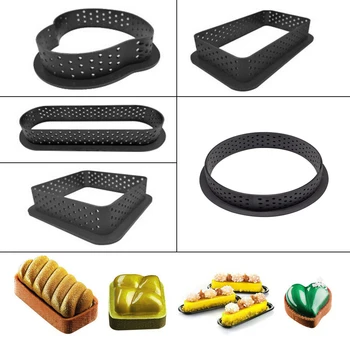 5Pcs Cake Mold Perforated Cutter Round Square Mousse Cake Ring Cake Decorating Tools Kitchen Baking Tool
5Pcs Cake Mold Perforated Cutter Round Square Mousse Cake Ring Cake Decorating Tools Kitchen Baking Tool