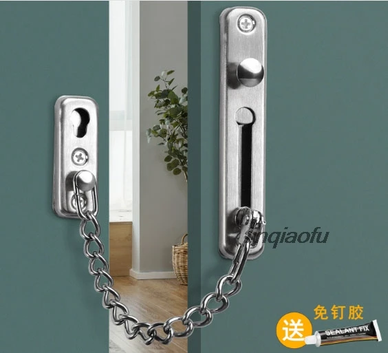 Free punching anti-theft chain door chain anti-theft buckle Door anti-locking buckle
Free punching anti-theft chain door chain anti-theft buckle Door anti-locking buckle