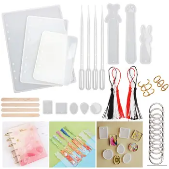 Silicone Casting Molds Tool Set for A5 A6 A7 Notebook Cover Silicone Mould Casting Epoxy Resin Mould DIY Crafts
Silicone Casting Molds Tool Set for A5 A6 A7 Notebook Cover Silicone Mould Casting Epoxy Resin Mould DIY Crafts