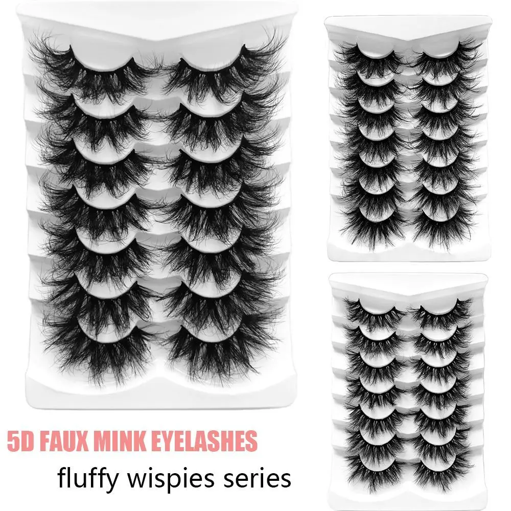 7Pairs 5D Faux Mink False Eyelashes Soft Natural Long Wispy Fluffy Handmade Reusable Eyelashes Eye Extension Beauty Makeup Tool
7Pairs 5D Faux Mink False Eyelashes Soft Natural Long Wispy Fluffy Handmade Reusable Eyelashes Eye Extension Beauty Makeup Tool