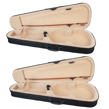2 Pcs Violin Case Professional Triangular Shape Violin Hard Case Yellow Inside Violin Parts-1/8 & 3/4
2 Pcs Violin Case Professional Triangular Shape Violin Hard Case Yellow Inside Violin Parts-1/8 & 3/4