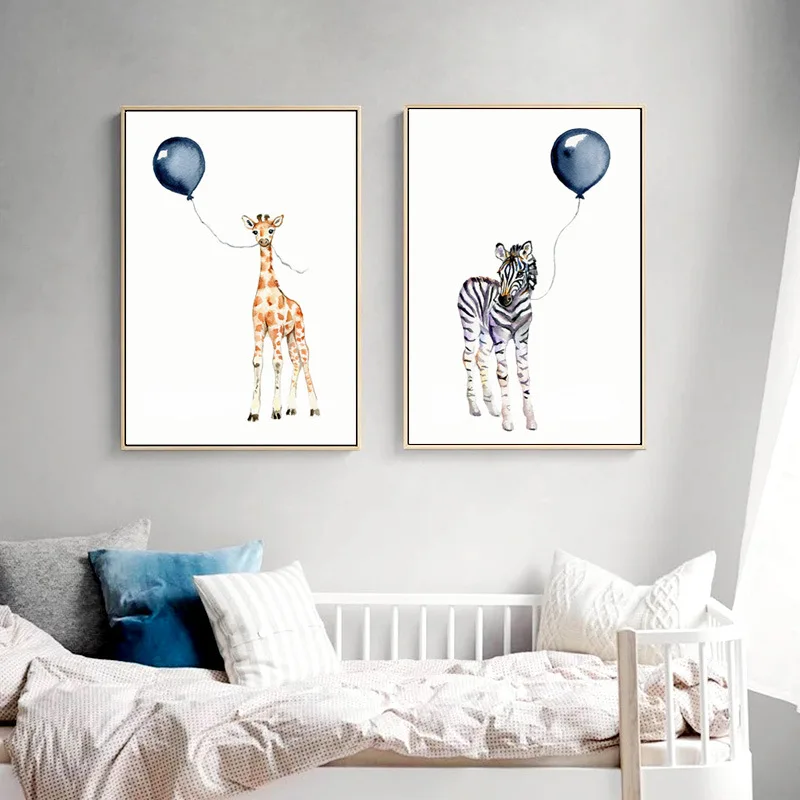 Nordic Modern Simple Cartoon Blowing Balloon Animal Decorative Painting Children's Room Frameless Painting Core Anime Poster
Nordic Modern Simple Cartoon Blowing Balloon Animal Decorative Painting Children's Room Frameless Painting Core Anime Poster
