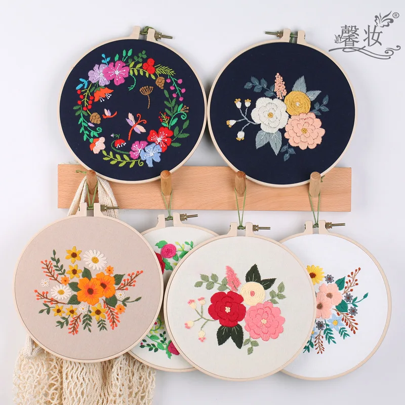 DIY Embroidery Plants Cherry Tree Handwork Needlework for Beginner Cross Stitch kit Ribbon Painting Embroidery Hoop Home Decor
DIY Embroidery Plants Cherry Tree Handwork Needlework for Beginner Cross Stitch kit Ribbon Painting Embroidery Hoop Home Decor