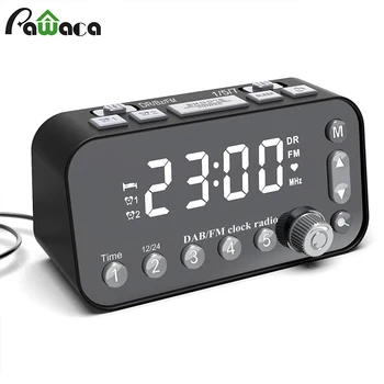 DAB&FM-Radio Clock Alarm Clock Sleep Timer Radio USB-port-charging Dimmer-Temperature LED Display Screen Snooze Wake-up
DAB&FM-Radio Clock Alarm Clock Sleep Timer Radio USB-port-charging Dimmer-Temperature LED Display Screen Snooze Wake-up