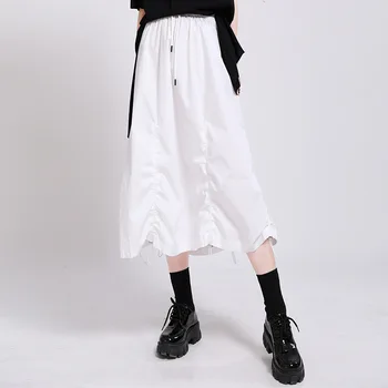 Skirt 2020 New Summer Pleated Non-Mainstream Design Drawstring Elastic Waist Irregular Lady Skirts
Skirt 2020 New Summer Pleated Non-Mainstream Design Drawstring Elastic Waist Irregular Lady Skirts