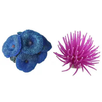 2pcs Aquarium Fish Tank Sea Artificial Fake Coral Ornament Decoration - Purple & Blue 
2pcs Aquarium Fish Tank Sea Artificial Fake Coral Ornament Decoration - Purple & Blue