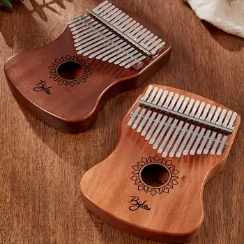17 Key Tone Kalimba Thumb Piano Mahogany Body Vintage Radian Solid Wood Flower Pattern Kalimba Malinba with Tuning Hammer
17 Key Tone Kalimba Thumb Piano Mahogany Body Vintage Radian Solid Wood Flower Pattern Kalimba Malinba with Tuning Hammer