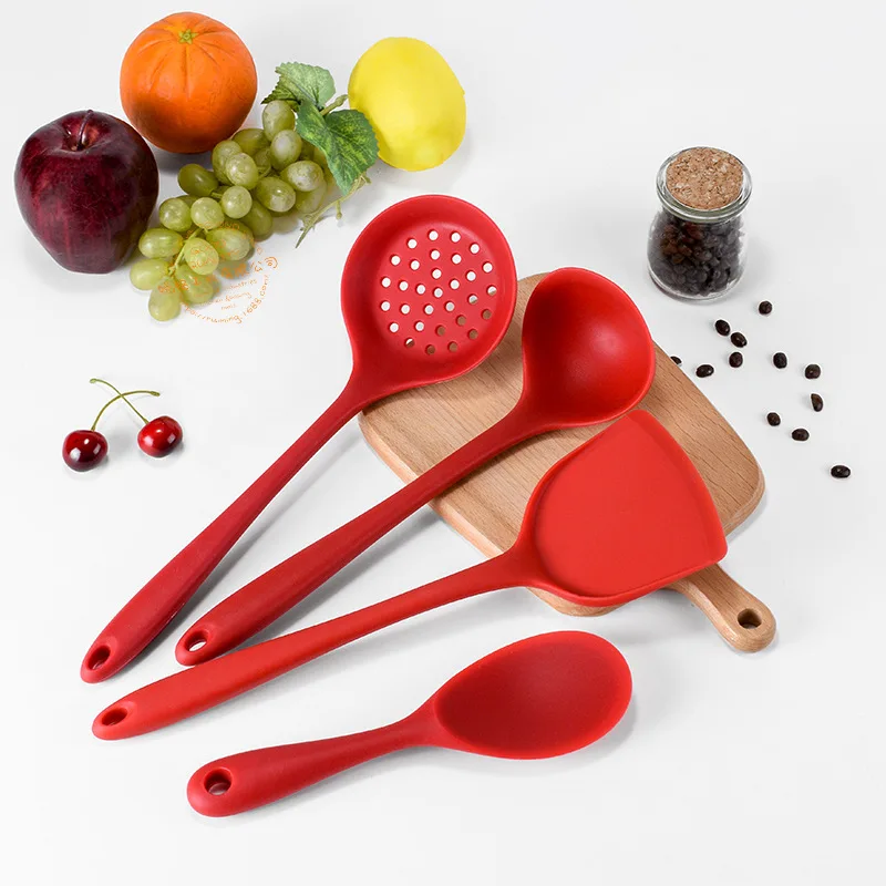 4pcs Kitchen Silicone Non-stick Cooking Spoon Spatula Ladle Egg Beaters Utensils Dinnerware Cooking Tools Accessories Supplies
4pcs Kitchen Silicone Non-stick Cooking Spoon Spatula Ladle Egg Beaters Utensils Dinnerware Cooking Tools Accessories Supplies
