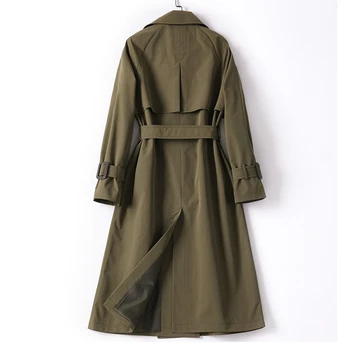 Cotton 100% Long Trench Coat Women New Autumn Fashion Double Breasted Sashes High Quality Windbreaker Casual Business Outerwear
Cotton 100% Long Trench Coat Women New Autumn Fashion Double Breasted Sashes High Quality Windbreaker Casual Business Outerwear