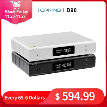 TOPPING D90 MQA AK4499 AK4118 Full Balanced DAC Bluetooth 5.0 DSD512 Hi-Res Decoder TOPPING D90 with remote control
TOPPING D90 MQA AK4499 AK4118 Full Balanced DAC Bluetooth 5.0 DSD512 Hi-Res Decoder TOPPING D90 with remote control