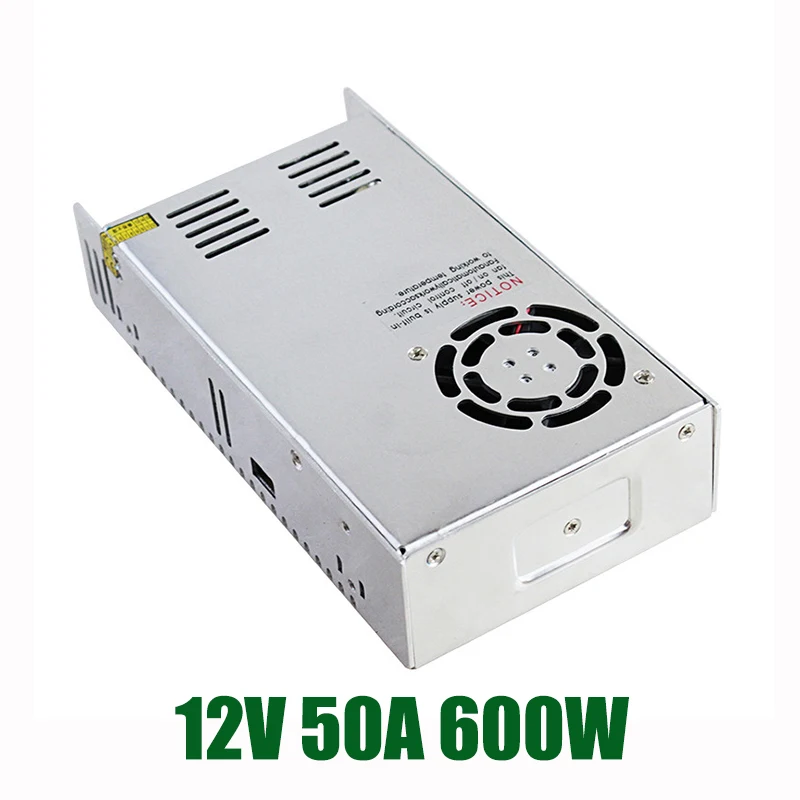 High Quality 12V 50A 600W Switching Power Supply Driver for LED Strip AC 100-240V Input to DC 12V
High Quality 12V 50A 600W Switching Power Supply Driver for LED Strip AC 100-240V Input to DC 12V