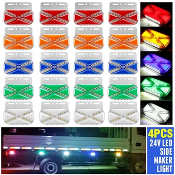 4pcs 24V LED Dynamic Car Truck Side Marker Light Car External Lights Squarde Warning Tail Light Signal Lamps Trailer Lorry
4pcs 24V LED Dynamic Car Truck Side Marker Light Car External Lights Squarde Warning Tail Light Signal Lamps Trailer Lorry