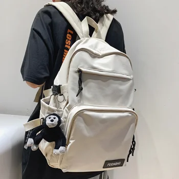 HOCODO Solid Color Women'S Backpack Waterproof Nylon Unisex Student School Bag For Teenage Girls Shoulder Bag Leisure Travel Bag
HOCODO Solid Color Women'S Backpack Waterproof Nylon Unisex Student School Bag For Teenage Girls Shoulder Bag Leisure Travel Bag