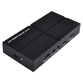 Capture Card USB3.0 to HDMI Full HD Capture Box Game Video Conference Course Recording Driver-Free
Capture Card USB3.0 to HDMI Full HD Capture Box Game Video Conference Course Recording Driver-Free