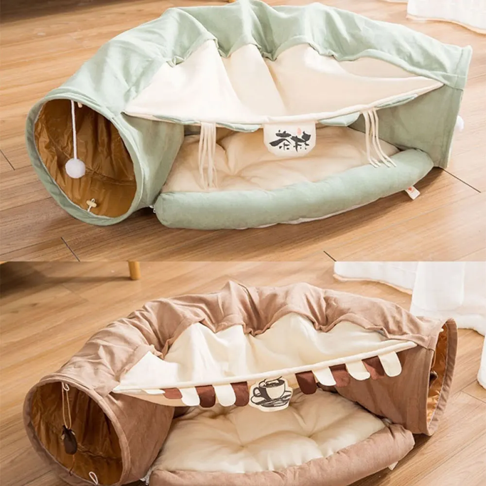 Collapsible Removable Cat Tunnel Tube Pet Interactive Play Toys