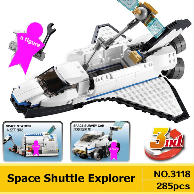 Creator 3in1 Space Shuttle Explorer 3118 City Building Blocks Sets Kit Bricks Classic Model Kids Toys For Children Gift
Creator 3in1 Space Shuttle Explorer 3118 City Building Blocks Sets Kit Bricks Classic Model Kids Toys For Children Gift