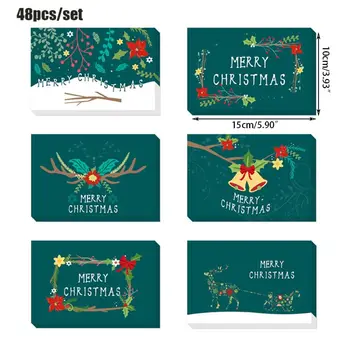 48-Pack Merry Christmas Greeting Cards Bulk Box Set Xmas Greeting Cards 4x6in D08D
48-Pack Merry Christmas Greeting Cards Bulk Box Set Xmas Greeting Cards 4x6in D08D