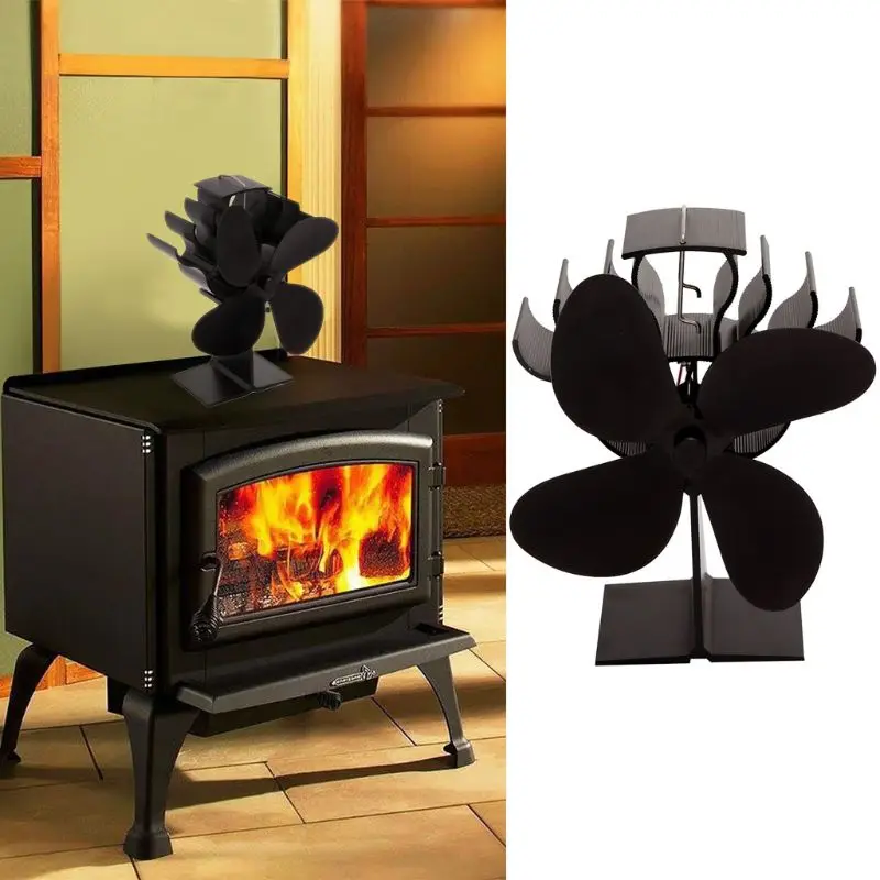 4 Blade Heat Powered Stove Fan for Wood Fireplace Log Burner Quiet Eco Friendly M0XD
4 Blade Heat Powered Stove Fan for Wood Fireplace Log Burner Quiet Eco Friendly M0XD
