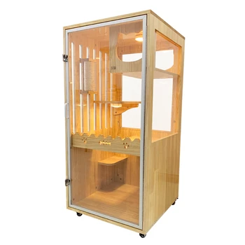 Solid wood household dog bed breathable odorless bottom universal wheel cat cage sisal Pillar pet house
Solid wood household dog bed breathable odorless bottom universal wheel cat cage sisal Pillar pet house