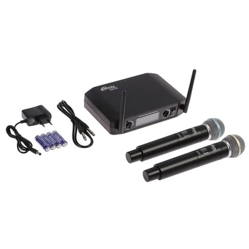 Ritmix RWM-222 Wireless Microphone System, 105 dB, 40-18000 Hz, 50 m Radius, Black 4386924
Ritmix RWM-222 Wireless Microphone System, 105 dB, 40-18000 Hz, 50 m Radius, Black 4386924
