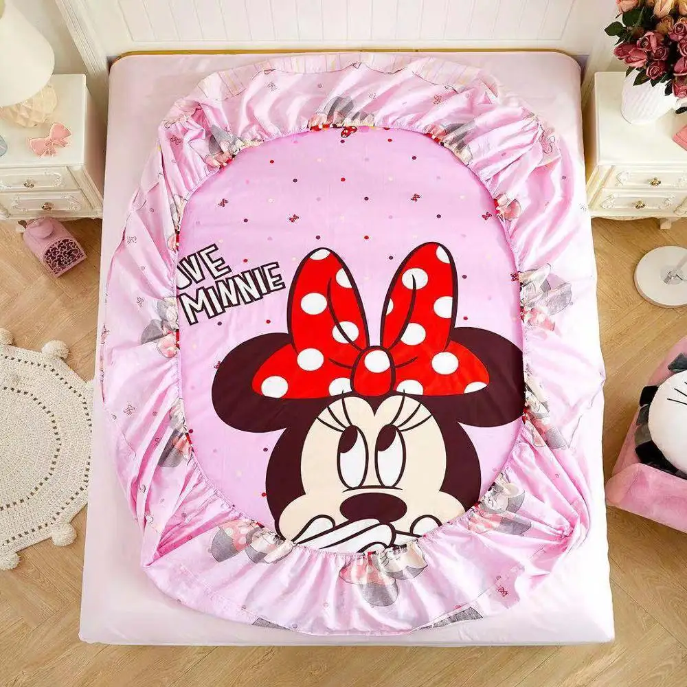 Disney Light Pink Minnie Mouse Bed Cover Mattress Cover for Bed 1.2m 1.5m 1.8m Fitted Sheet for Boys Girls Bedroom Decor
Disney Light Pink Minnie Mouse Bed Cover Mattress Cover for Bed 1.2m 1.5m 1.8m Fitted Sheet for Boys Girls Bedroom Decor