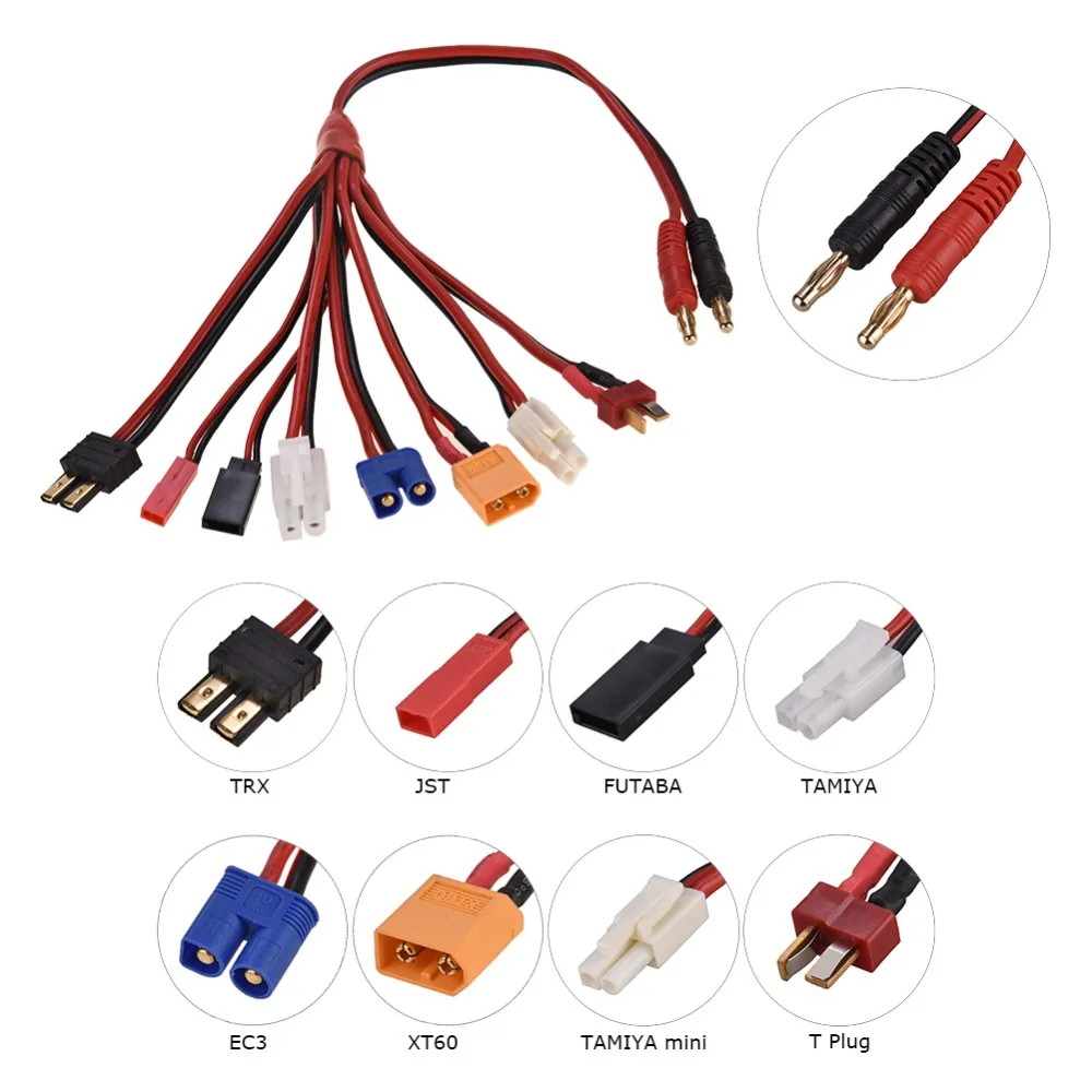 HTRC-B6-V2-80W-6A-LiPo-Balance-Charger-8-in1-Charger-Cable-Set-15V6A-AC-Adapter