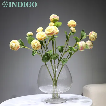 INDIGO - 5pcs/lot Champagne Tea Rose Spray Decorative Rose Flower Bouquet Artificial Flower Party Event Peony Fabric Flower
INDIGO - 5pcs/lot Champagne Tea Rose Spray Decorative Rose Flower Bouquet Artificial Flower Party Event Peony Fabric Flower