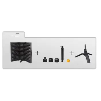 Recording studio wind screen microphone windshield microphone soundproof screen sound noise cover with Tripod
Recording studio wind screen microphone windshield microphone soundproof screen sound noise cover with Tripod