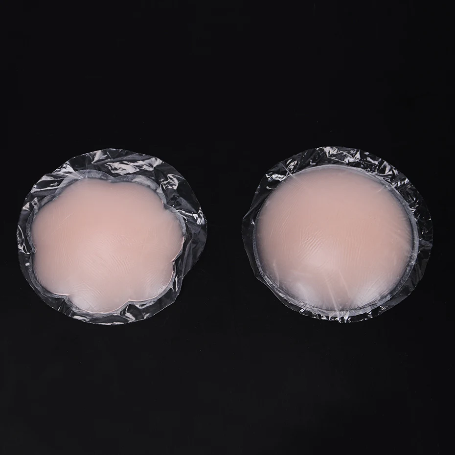 

Women's Anti-Dropping Round Flower Silicone Complexion Patch Nipple Covers Petals Breast And Sticker Chest Intimate Accessories