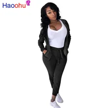 HAOOHU Plus Size Matching Set Tracksuit Women Clothes Long SleeveTop+Side striped pants Fall 2019 Streetwear Casual 2 Piece Set
HAOOHU Plus Size Matching Set Tracksuit Women Clothes Long SleeveTop+Side striped pants Fall 2019 Streetwear Casual 2 Piece Set