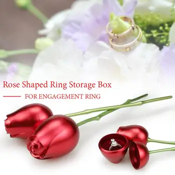 New Vintage Fashion Elegant Rings Box Wedding Engagement Ring Rose Flower Shaped Gift Boxes For Jewelry Display Storage Holder
New Vintage Fashion Elegant Rings Box Wedding Engagement Ring Rose Flower Shaped Gift Boxes For Jewelry Display Storage Holder
