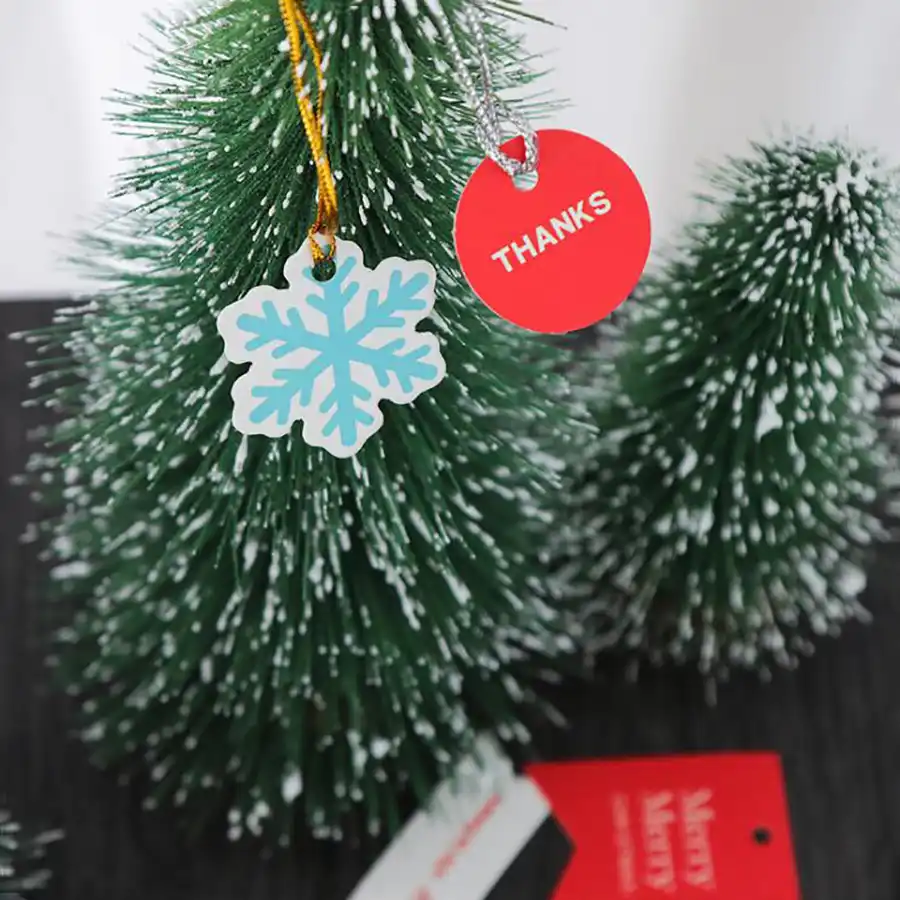 merry christmas paperboard ornaments santa claus christmas gifts