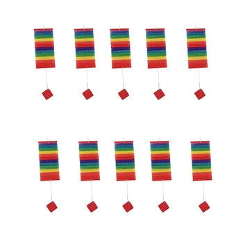 10PCS Wooden Twisted Colorful Wind Chime Wind Spinner Hanging Spinner Spiral Garden Outdoor Decor 
10PCS Wooden Twisted Colorful Wind Chime Wind Spinner Hanging Spinner Spiral Garden Outdoor Decor