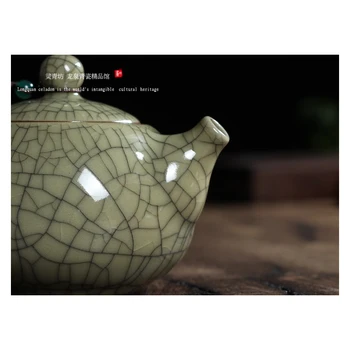 GUIBOBO Teapot Ceramic Handmade Iron Tire 140ml Longquan Celadon Small Tea Pot Ice Crack Style Kung Fu Drinkware NO0191121523
GUIBOBO Teapot Ceramic Handmade Iron Tire 140ml Longquan Celadon Small Tea Pot Ice Crack Style Kung Fu Drinkware NO0191121523