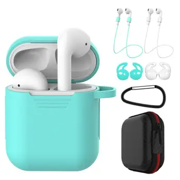8 Color Silicone Case for Airpods 1 2 Case Protector Cover Bluetooth Earphone Wireless Headset Shell Earbud Send Hooks Rope Caps
8 Color Silicone Case for Airpods 1 2 Case Protector Cover Bluetooth Earphone Wireless Headset Shell Earbud Send Hooks Rope Caps
