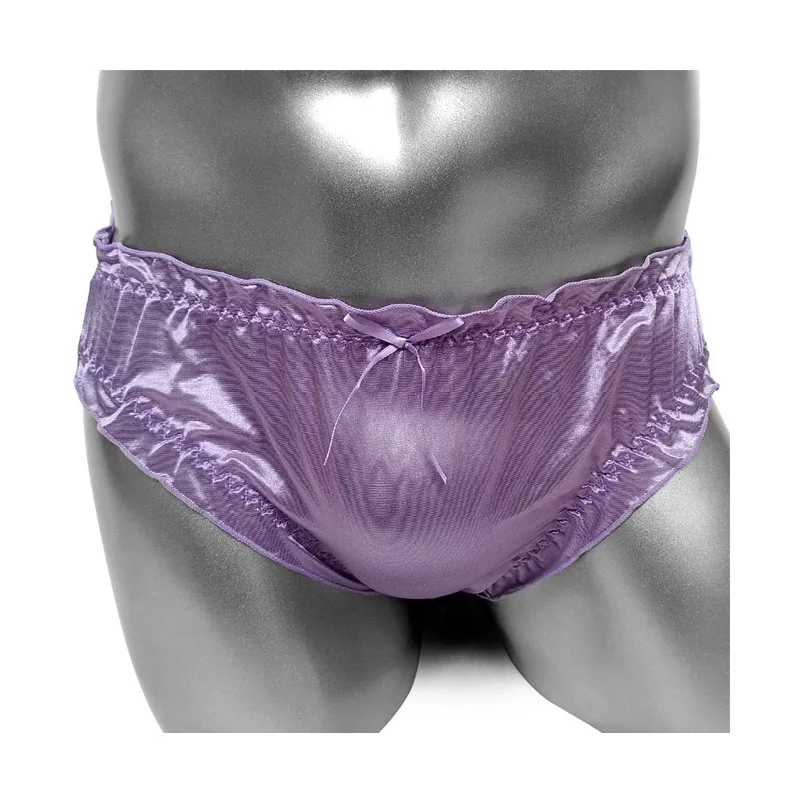 Sissy Bikini Panties Frilly Transparent Silk Mens Briefs Underwear Sexy Lingerie Shiny Gay Male Briefs Underpant Pouch
Sissy Bikini Panties Frilly Transparent Silk Mens Briefs Underwear Sexy Lingerie Shiny Gay Male Briefs Underpant Pouch