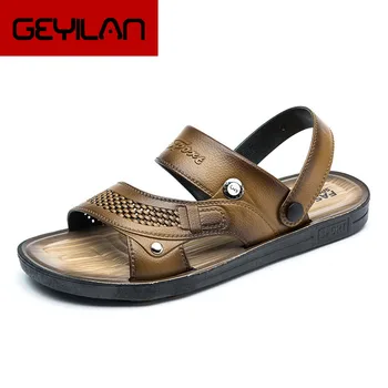 2019 Men's Sandals Open Toe Slip On Fashion Casual Shoes Men Men Slippers Roman Summer Beach Sandals 
2019 Men's Sandals Open Toe Slip On Fashion Casual Shoes Men Men Slippers Roman Summer Beach Sandals