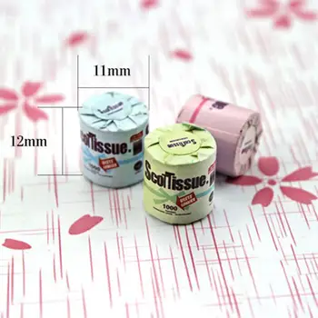 3Pcs 1/12 Dollhouse Miniature Accessories Mini Roll Paper Simulation Furniture Tissue Toys for Doll House Decoration Toys Kids 
3Pcs 1/12 Dollhouse Miniature Accessories Mini Roll Paper Simulation Furniture Tissue Toys for Doll House Decoration Toys Kids