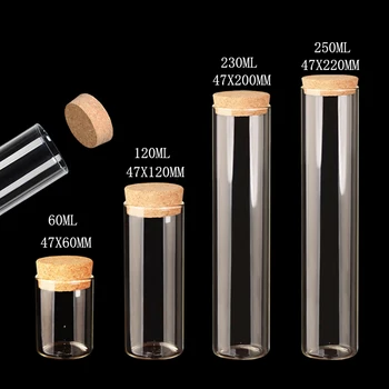 Empty Transparent Glass Bottle with Cork Stopper Test Tube Bottle Flower Tea Glass Friendly Tea Food Sealed Bottle 50pcs/lot 
Empty Transparent Glass Bottle with Cork Stopper Test Tube Bottle Flower Tea Glass Friendly Tea Food Sealed Bottle 50pcs/lot