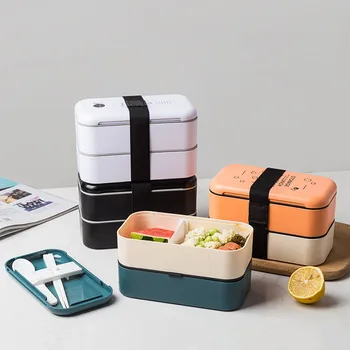 1000ml Fashion Double Layer Lunch Box With Spoon Healthy Material Bento Boxes Microwave Food Storage Container Lunchbox
1000ml Fashion Double Layer Lunch Box With Spoon Healthy Material Bento Boxes Microwave Food Storage Container Lunchbox