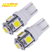 T10 LED Bulb Interior Light 5W5 W5W LED Signal Light 12V 5 SMD 6500K White Auto Wedge Side Plate License Reading Lamps 194 168
T10 LED Bulb Interior Light 5W5 W5W LED Signal Light 12V 5 SMD 6500K White Auto Wedge Side Plate License Reading Lamps 194 168
