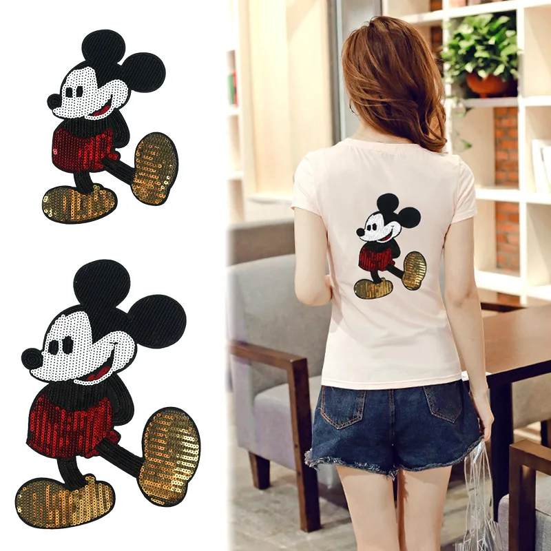 1PCS Cartoon Patches Sequins Mickey Mouse Movie Stars Patch Iron On Patches For Clothing Child clothes Diy Ironing Stickers
1PCS Cartoon Patches Sequins Mickey Mouse Movie Stars Patch Iron On Patches For Clothing Child clothes Diy Ironing Stickers