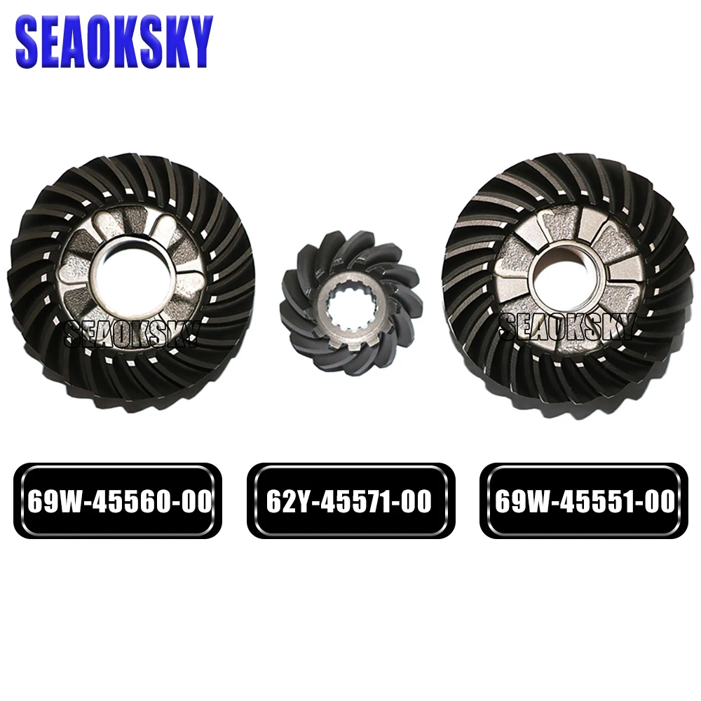 Комплект шестерен для лодочного двигателя Yamaha 4 stroke 60HP 69W-45551-00 69W-45560-00 62Y-45571-00
Комплект шестерен для лодочного двигателя Yamaha 4 stroke 60HP 69W-45551-00 69W-45560-00 62Y-45571-00