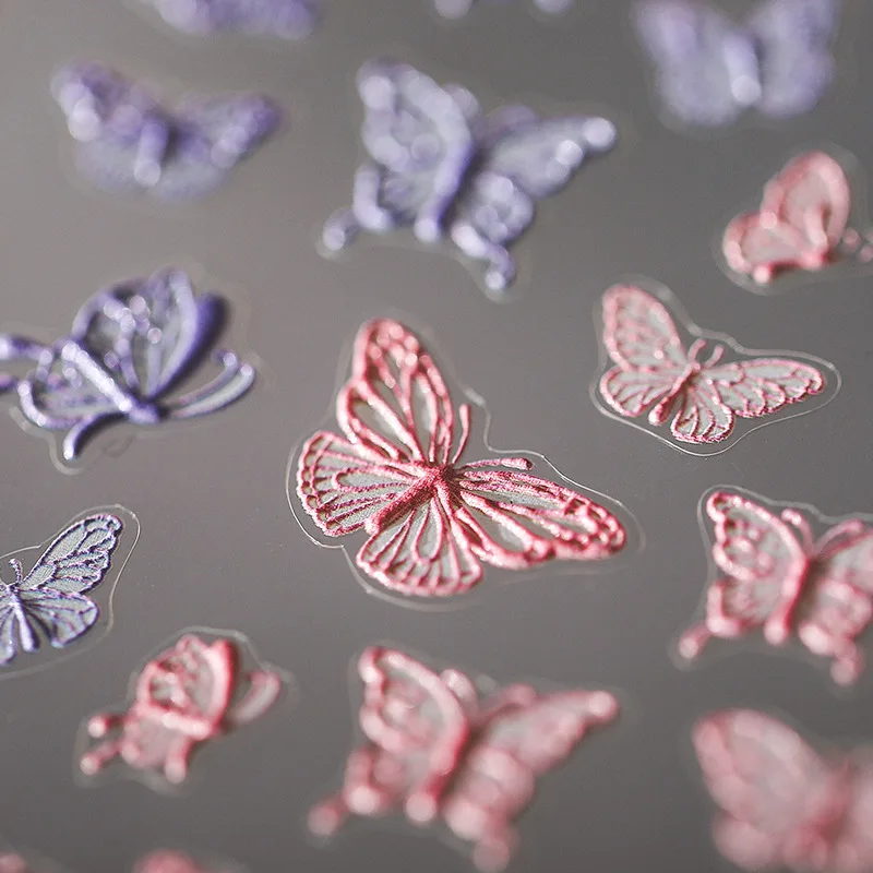 New 5D Engraved Nail Sticker Pretty Pink Color Butterfly Shape Charm Desgin Empaistic Nail Slide Decals Z0380
New 5D Engraved Nail Sticker Pretty Pink Color Butterfly Shape Charm Desgin Empaistic Nail Slide Decals Z0380