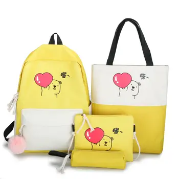 2020 4 Pcs/set Women Casual School Backpacks Schoolbag Teenagers Girls Student Book Bag with Shoulder Bag Case High Quality
2020 4 Pcs/set Women Casual School Backpacks Schoolbag Teenagers Girls Student Book Bag with Shoulder Bag Case High Quality