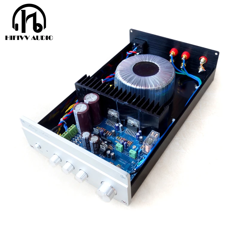 TDA7293 2.0 High power HIFI digital amplifier board for Class D amplificador audio 100W +100W with three frequency volume adjust
TDA7293 2.0 High power HIFI digital amplifier board for Class D amplificador audio 100W +100W with three frequency volume adjust