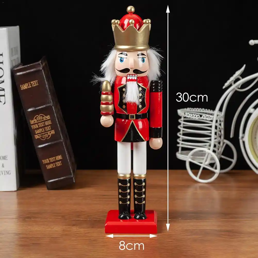 30cm nutcracker doll wooden nutcracker soldier puppet ornament