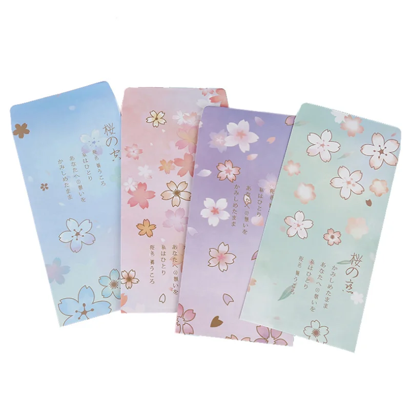 4pcs Cute Sakura Envelope Set Office Message Writing European Country Style Envelope Letter Paper School Stationery Supplies
4pcs Cute Sakura Envelope Set Office Message Writing European Country Style Envelope Letter Paper School Stationery Supplies