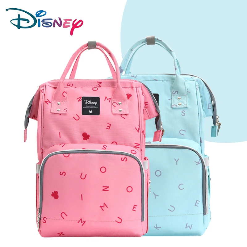 

Disney Cute Diaper Bags Maternity Nappy Wet Bag Large Capacity Mummy Mom Backpack Baby Care Handbag Travel Nursing Organizer