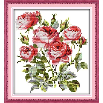 Blooming roses Embroidery Floss DMC Cotton Cross Stitch In 11CT14CT Needlework Counted Cross Stitch Kits for Embroidery Cross
Blooming roses Embroidery Floss DMC Cotton Cross Stitch In 11CT14CT Needlework Counted Cross Stitch Kits for Embroidery Cross